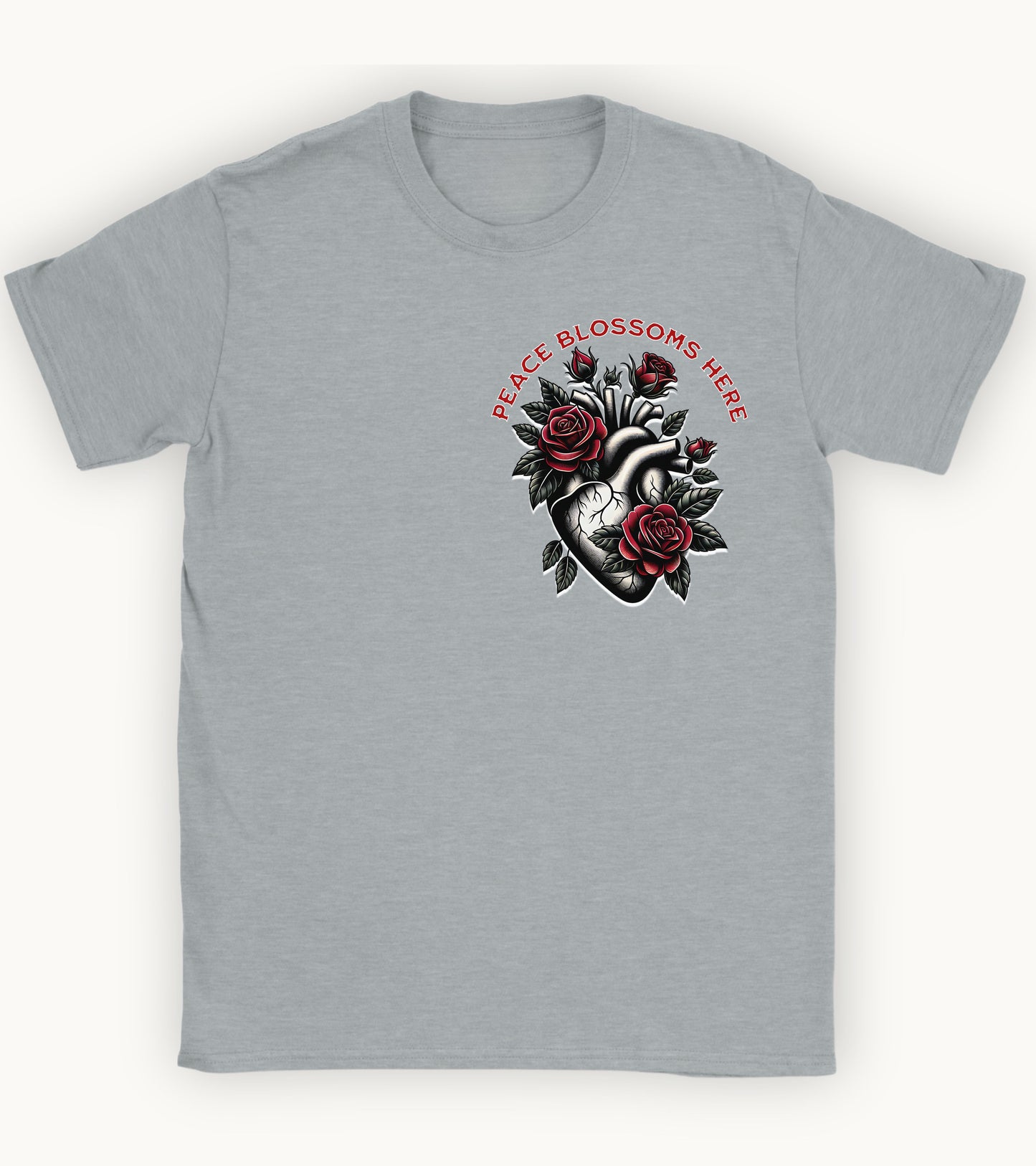 Peace blossoms here T-shirt