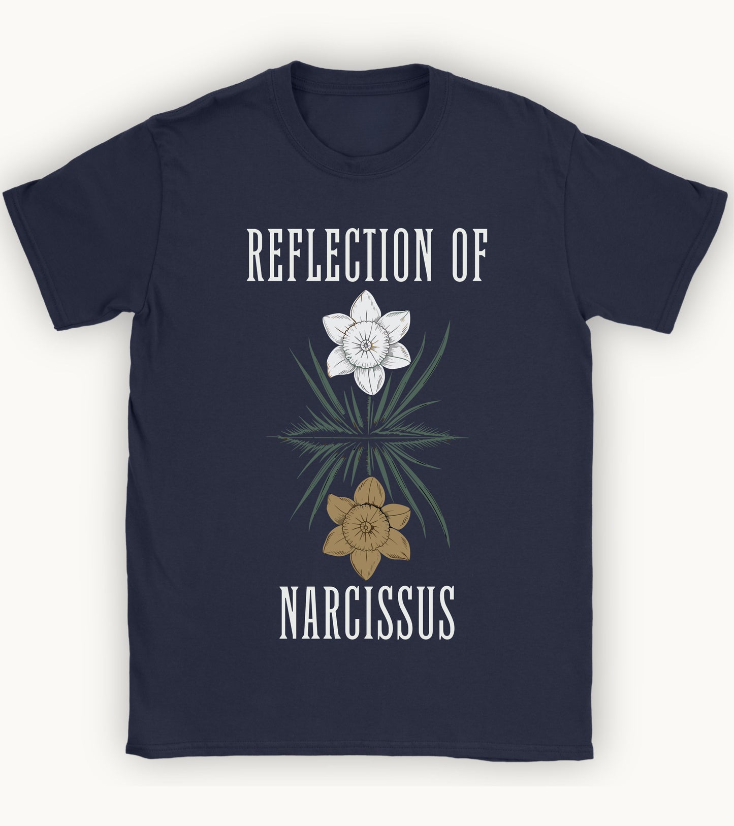 Reflection of Narcissus t-shirt.