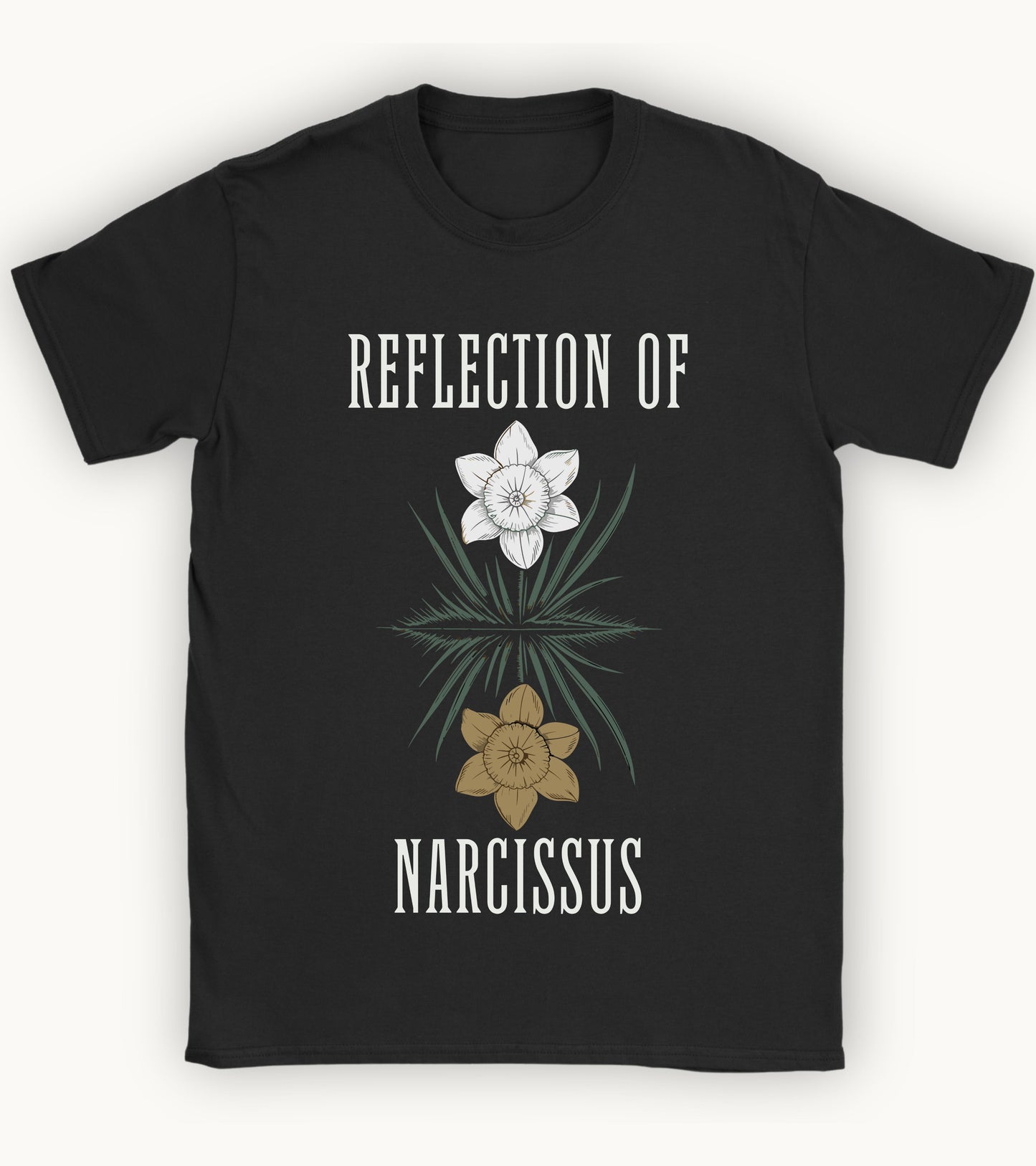 Reflection of Narcissus t-shirt.