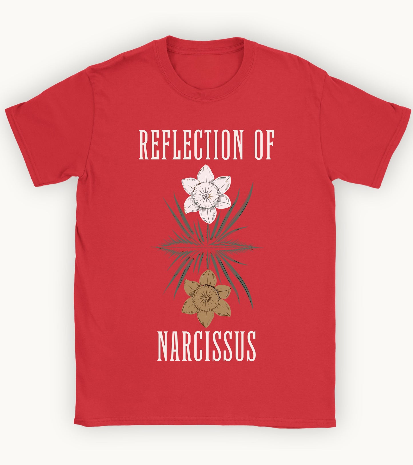 Reflection of Narcissus t-shirt.