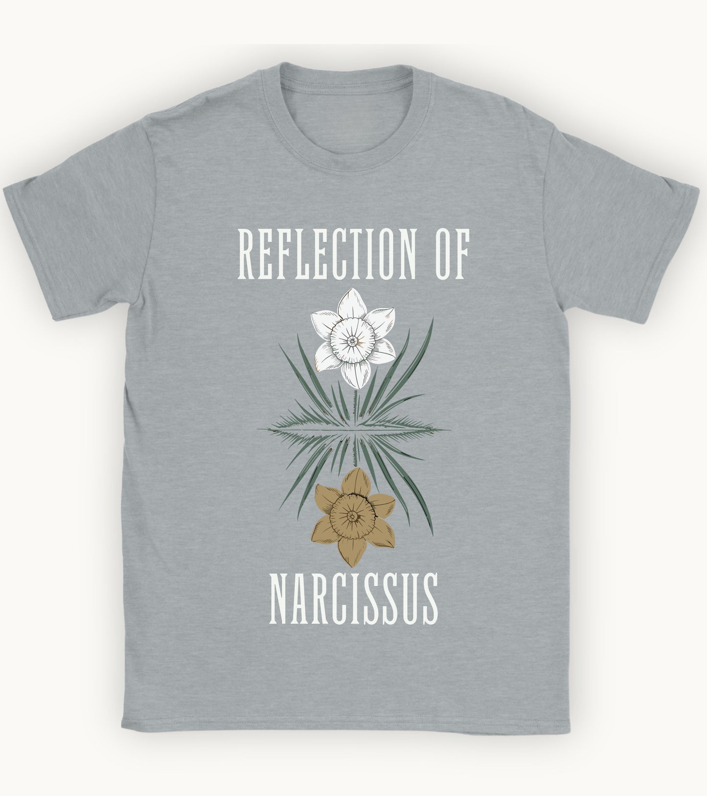 Reflection of Narcissus t-shirt.