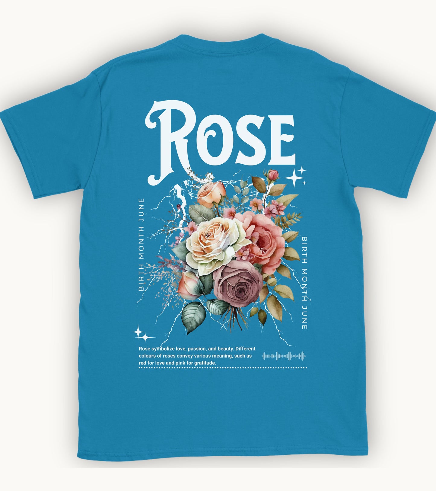 Rose, birth month june flower T-shirt