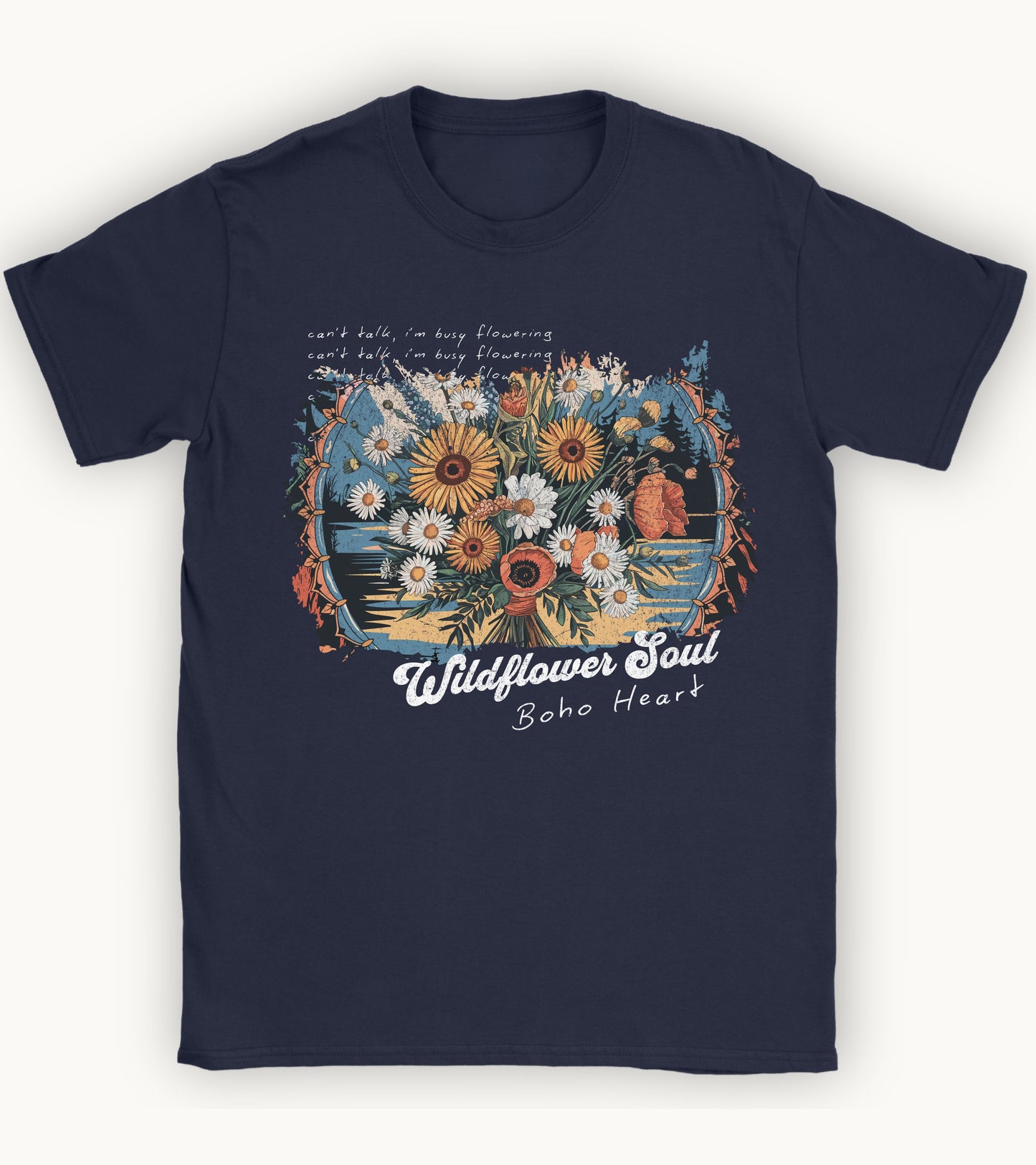 Wildflower soul boho heart T-shirt.