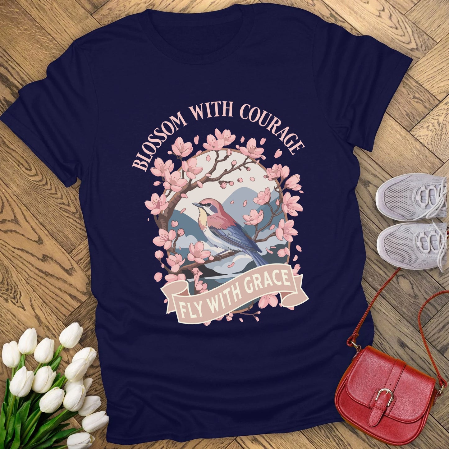 Blossom with courage t-shirt.
