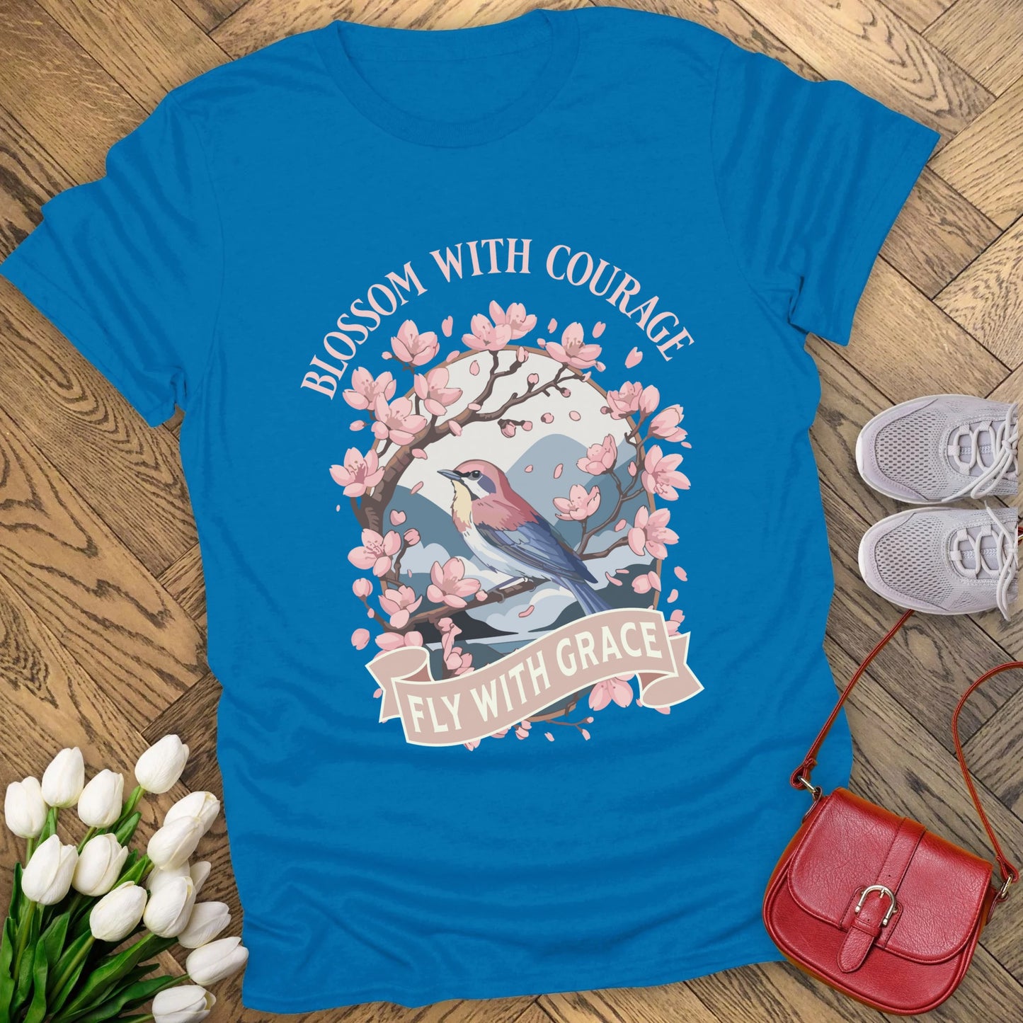 Blossom with courage t-shirt.