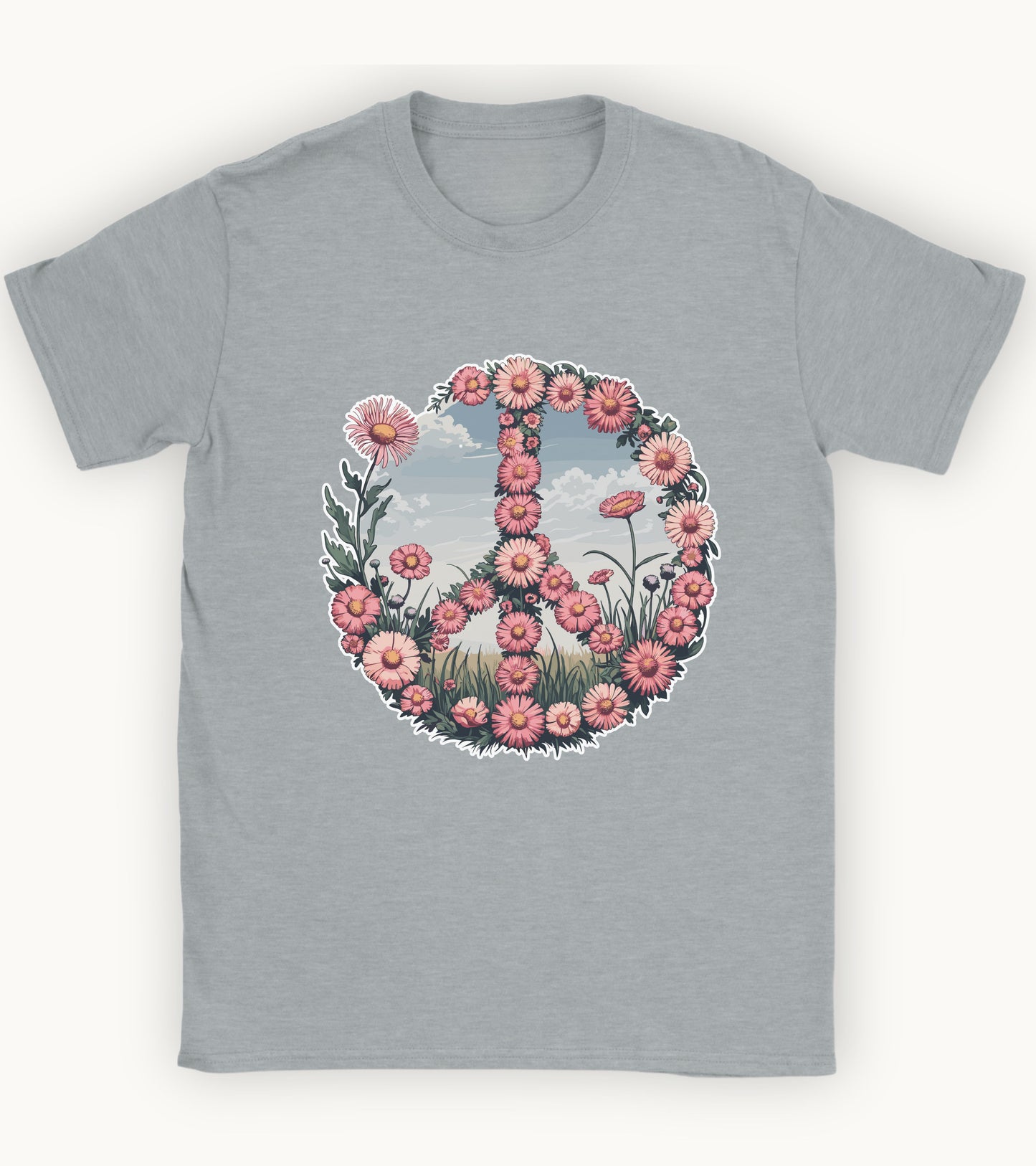 Peace blooms t-shirt.