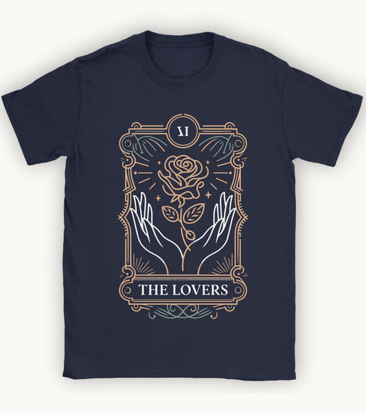 The Lovers’ Bloom – A Floral Tarot Story T-shirt.