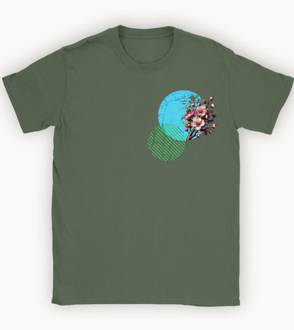 The Hawthorn, birth month May flower T-shirt.