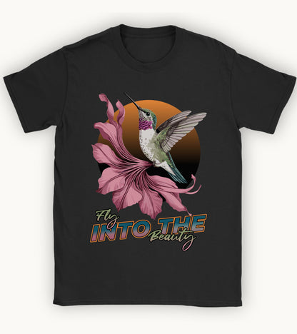 Fly into the beauty t-shirt.