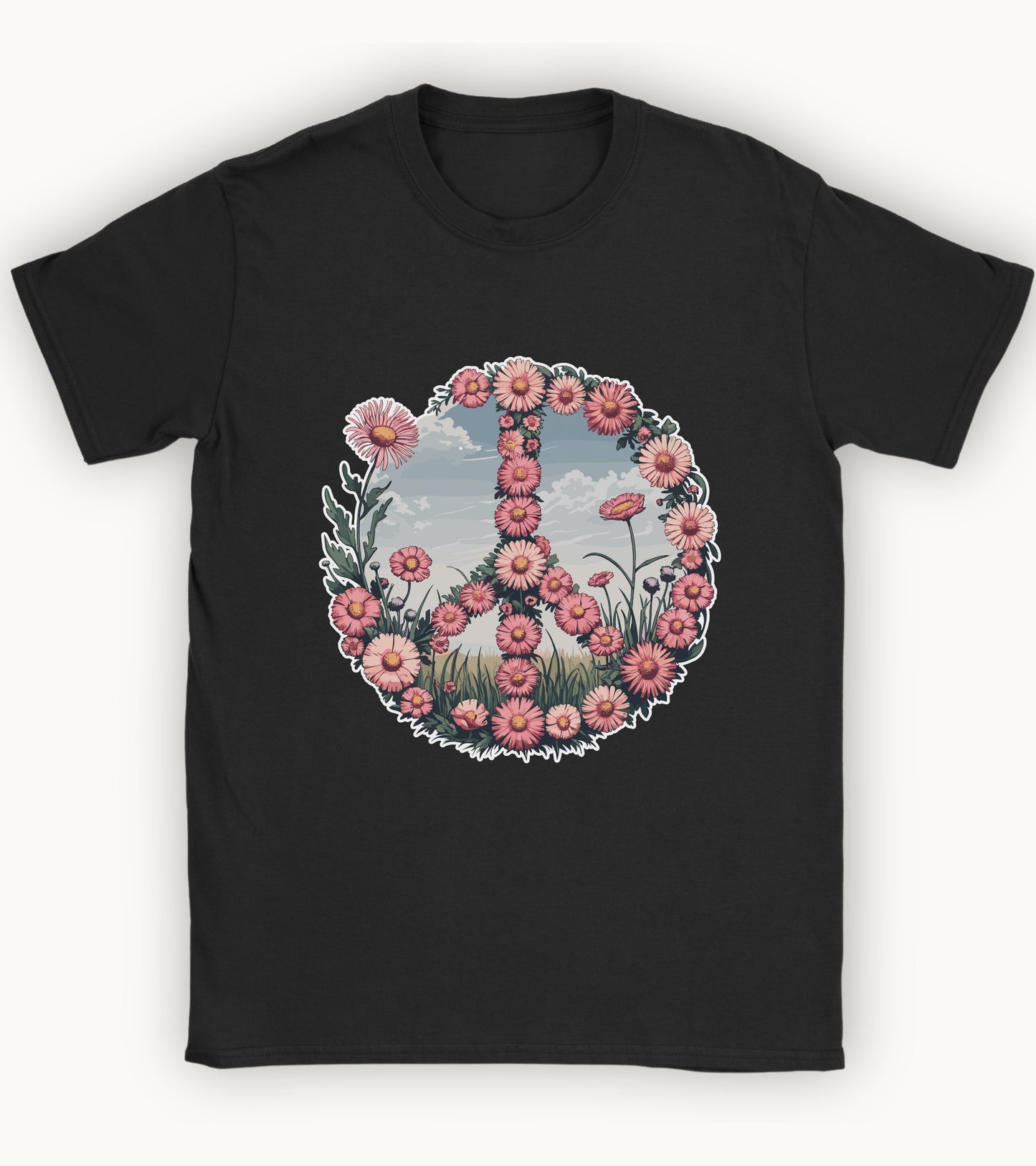 Peace blooms t-shirt.