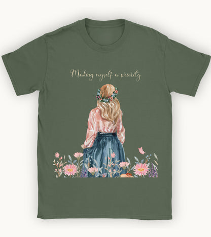 making myself a priority T-shirt