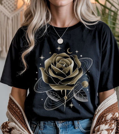 Celestial flower T-shirt.
