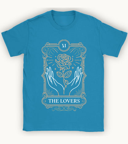 The Lovers’ Bloom – A Floral Tarot Story T-shirt.