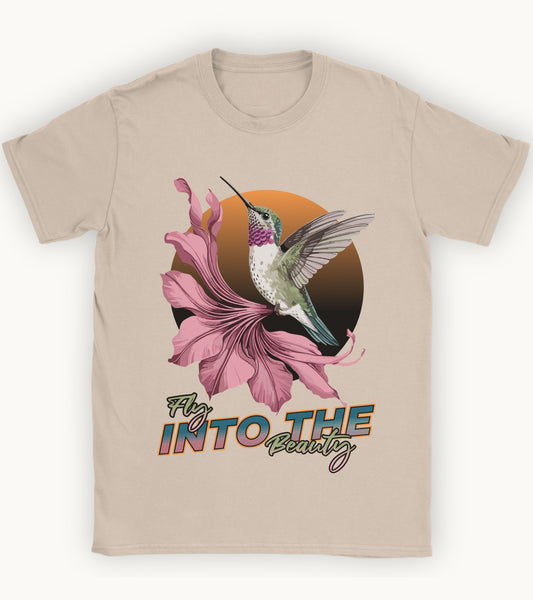 Fly into the beauty t-shirt.
