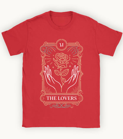 The Lovers’ Bloom – A Floral Tarot Story T-shirt.