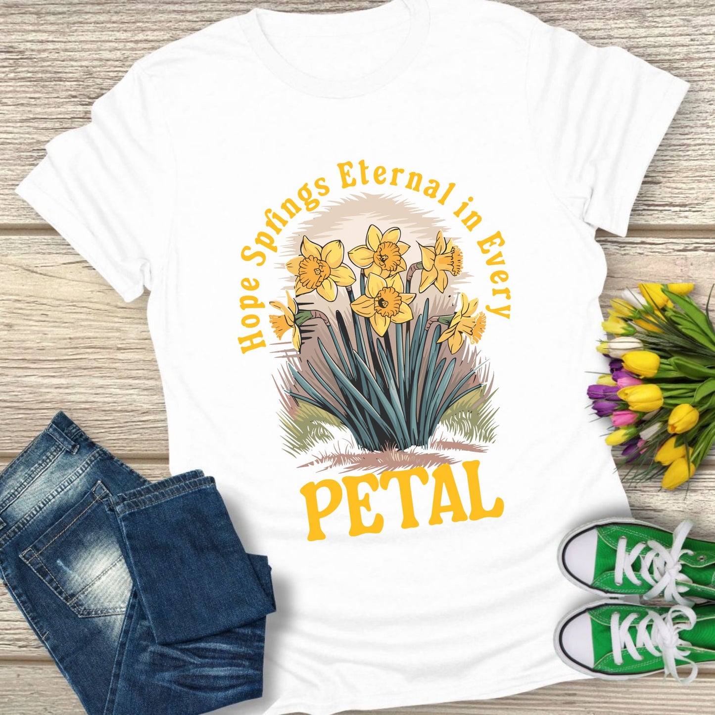 Hope springs eternal in every patel t-shirt.