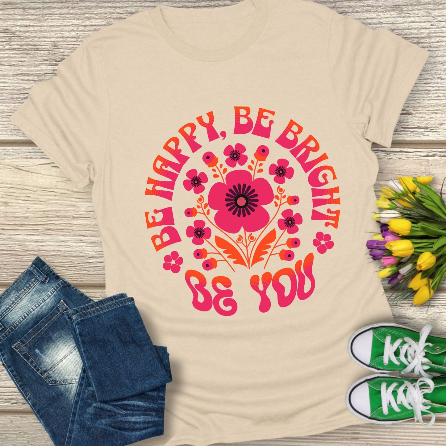 Be you floral t-shirt.