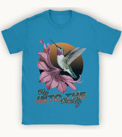Fly into the beauty t-shirt.