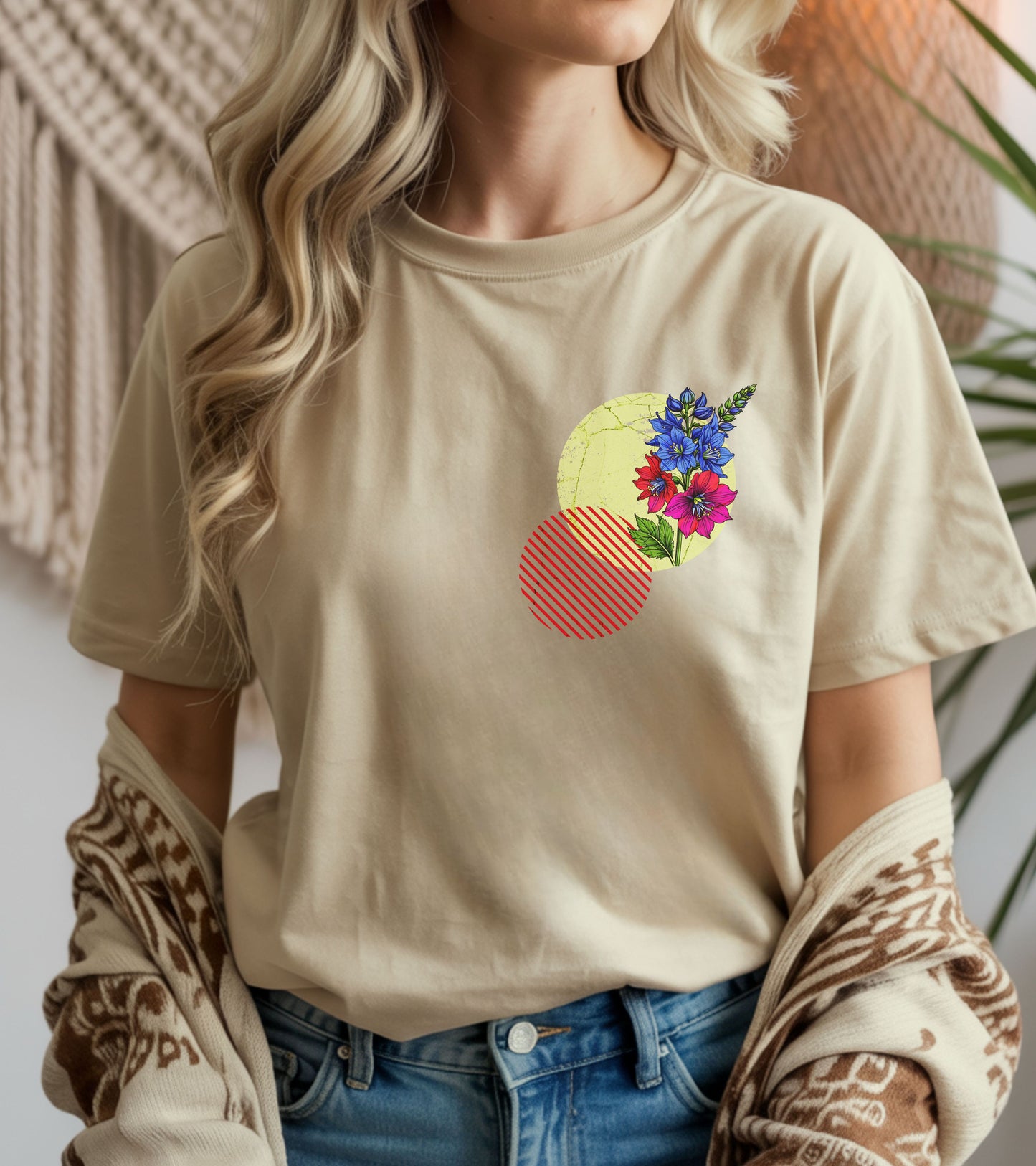 Delphinium, birth month july flower T-shirt