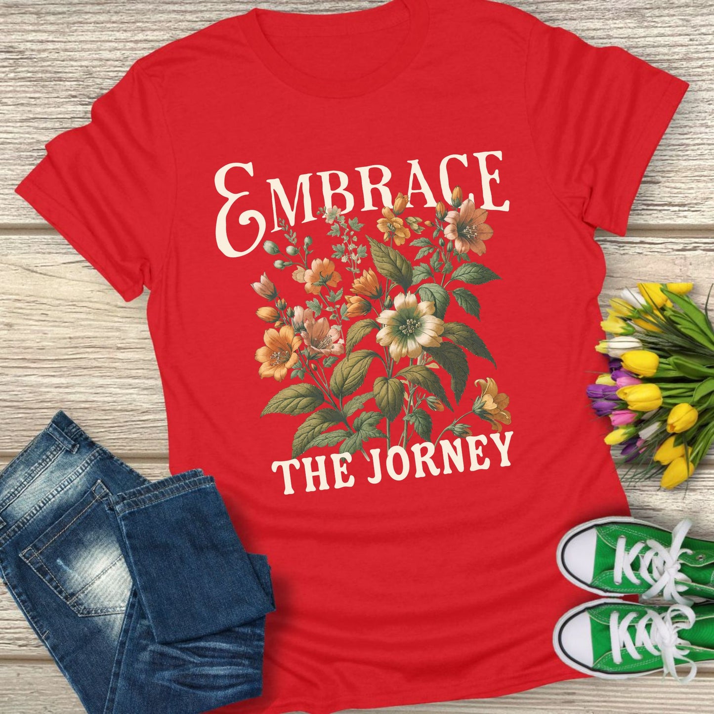 Embrace the journey t-shirt.