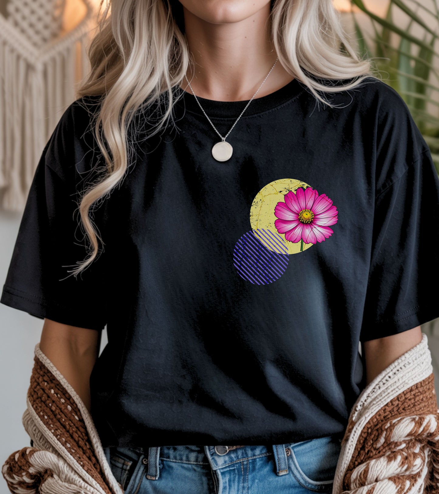 Cosmos, birth month October flower T-shirt