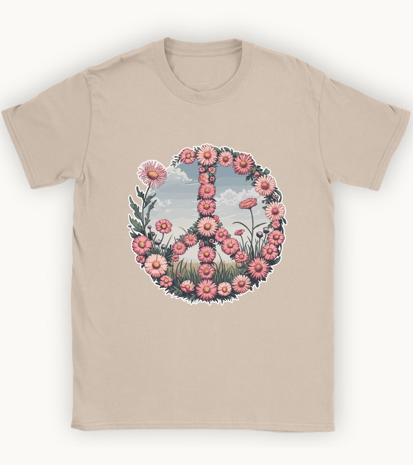 Peace blooms t-shirt.