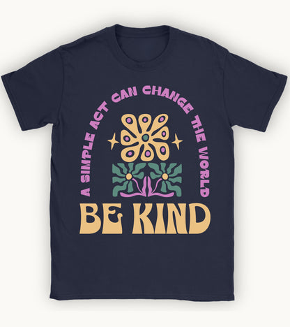 Be kind floral t-shirt.