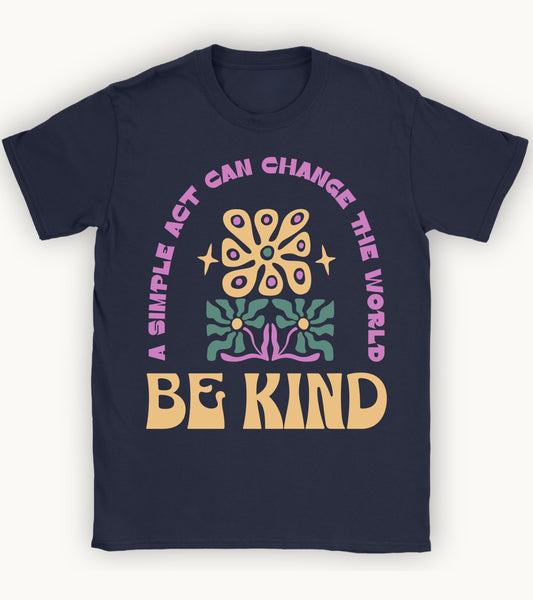 Be kind floral t-shirt.