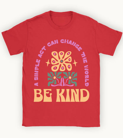 Be kind floral t-shirt.