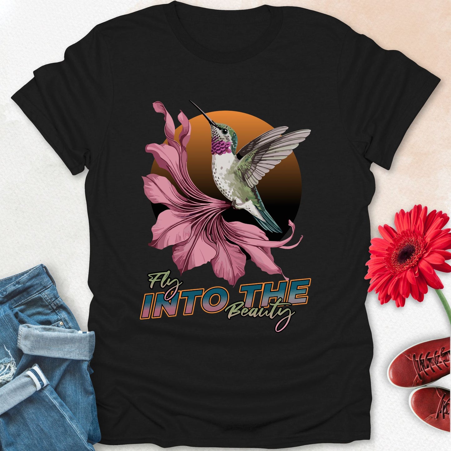 Fly into the beauty t-shirt.