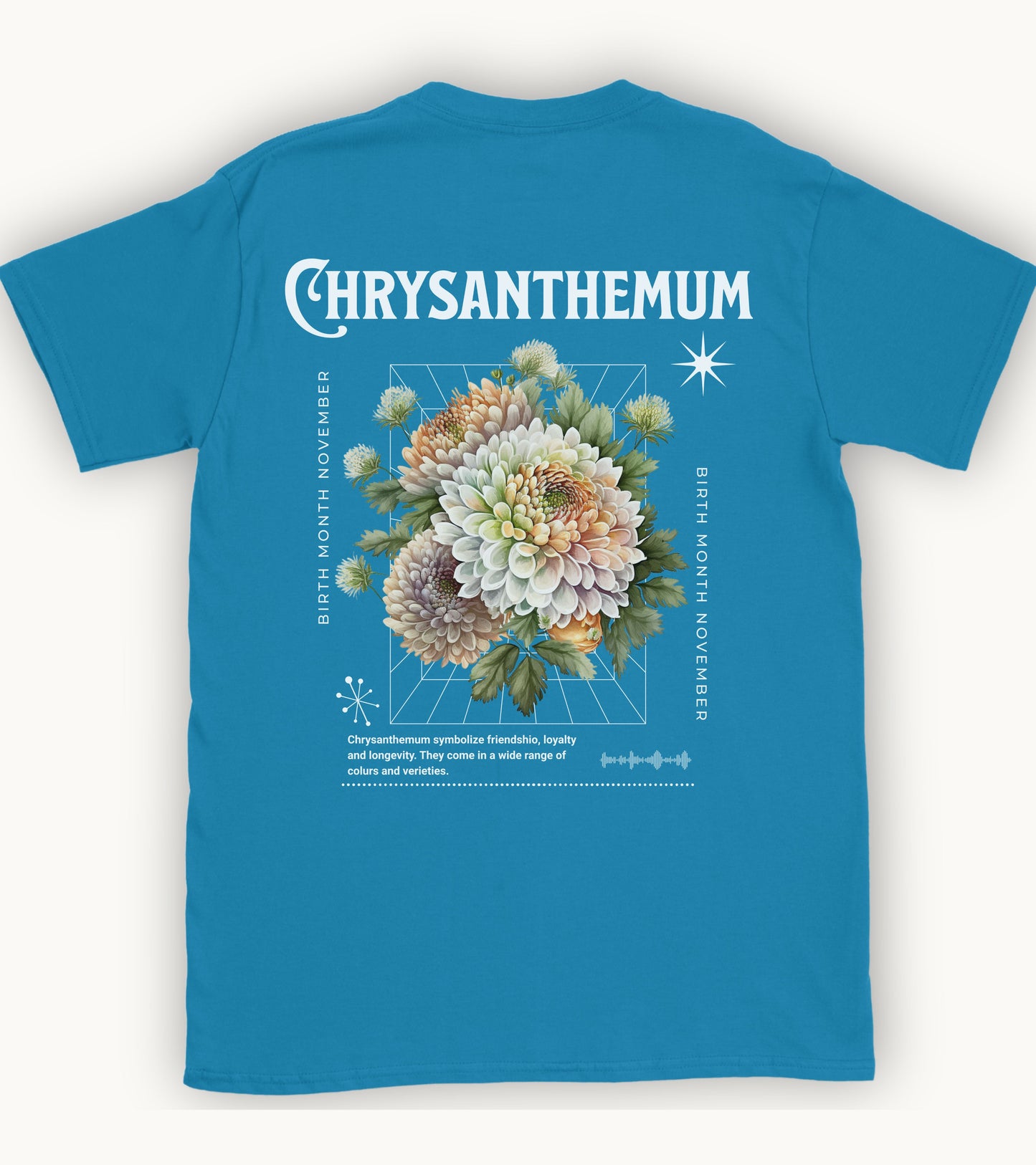 Chrysanthemum, birth month November flower 2 T-shirt