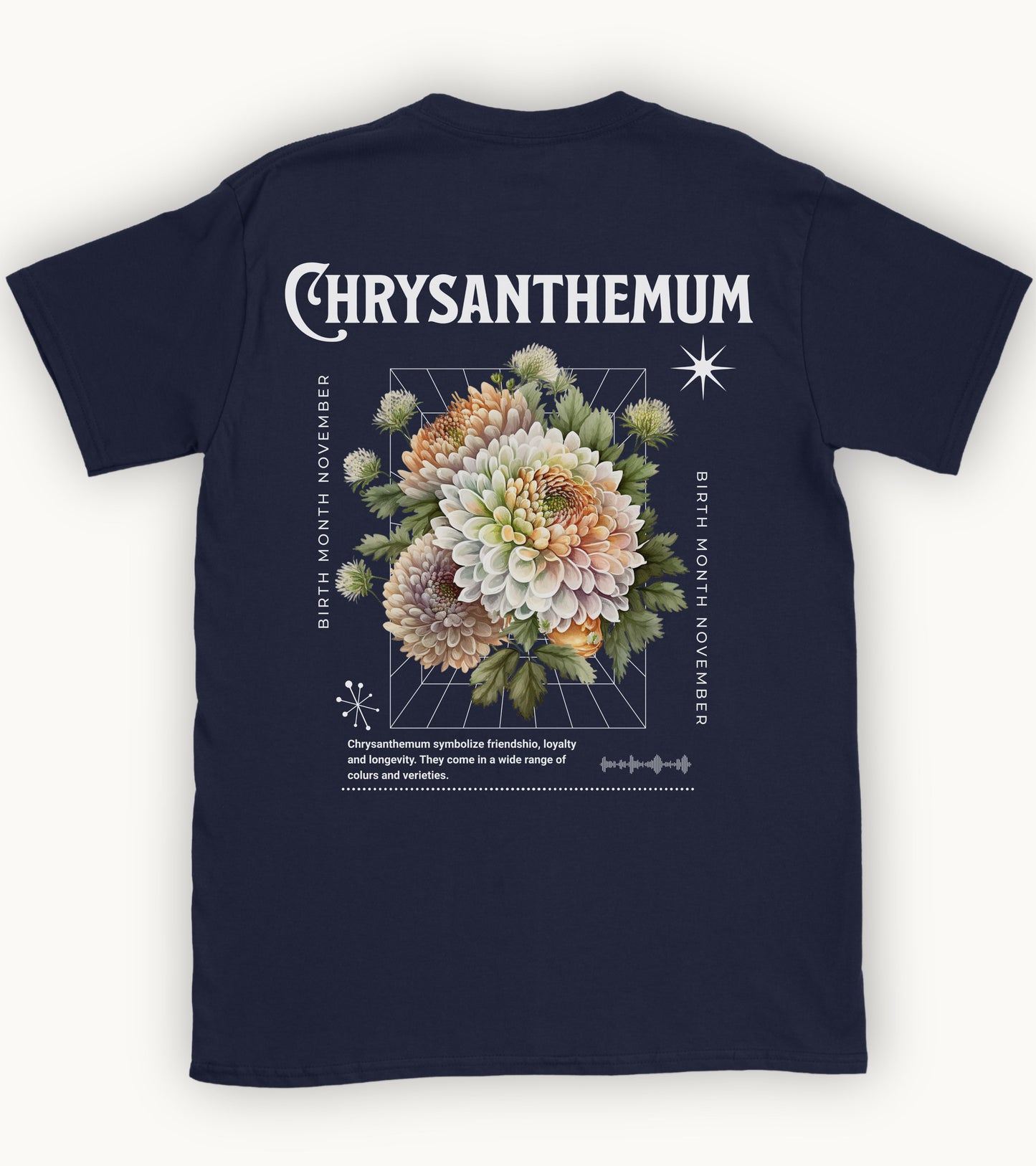 Chrysanthemum, birth month November flower 2 T-shirt