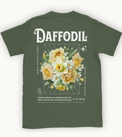 Daffodil, birth month march flower T-shirt
