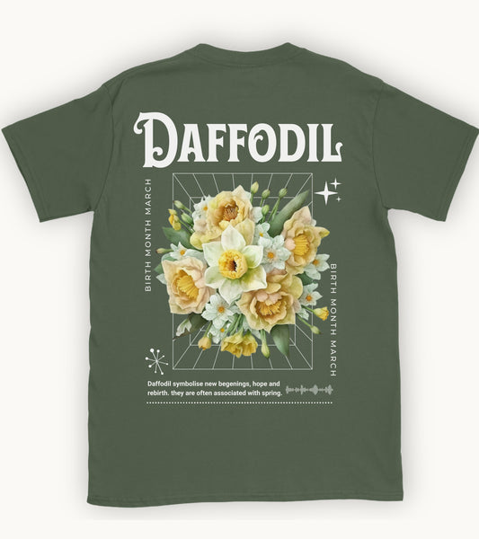 Daffodil, birth month march flower T-shirt