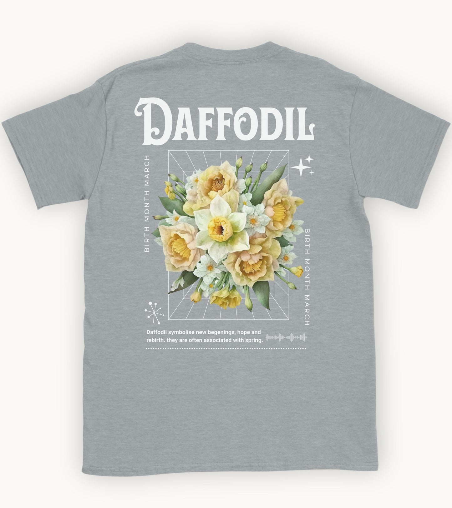 Daffodil, birth month march flower T-shirt