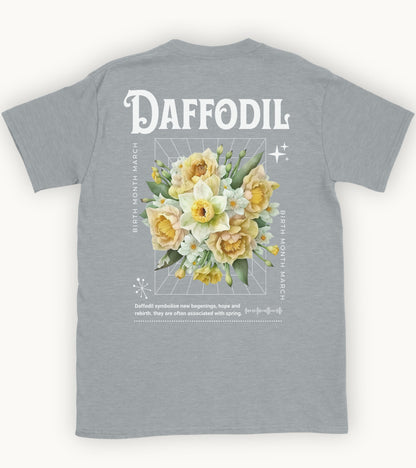 Daffodil, birth month march flower T-shirt