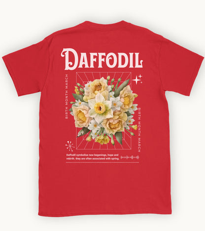 Daffodil, birth month march flower T-shirt