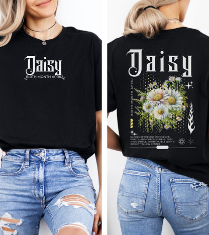 Daisy, Birth month April flower T-shirt
