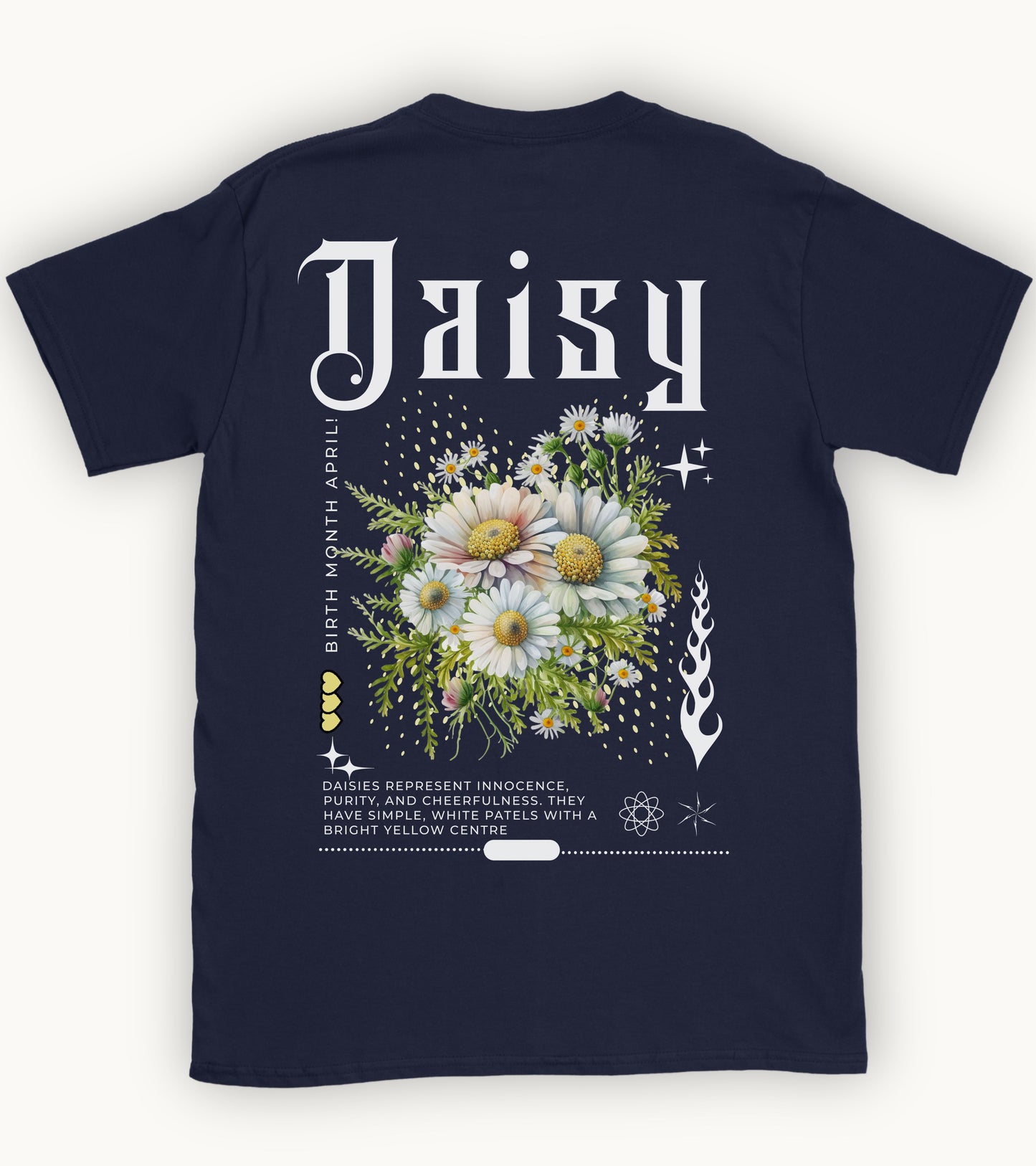 Daisy, Birth month April flower T-shirt