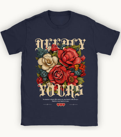 Deeply yours floral t-shirt.