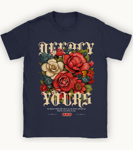 Deeply yours floral t-shirt.