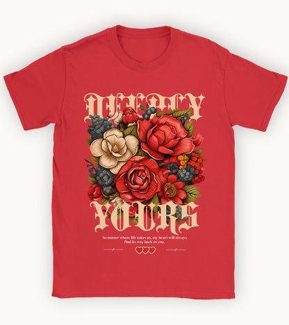 Deeply yours floral t-shirt.