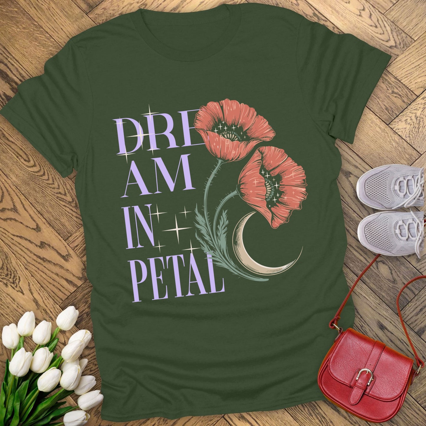 Dream in petal T-shirt.