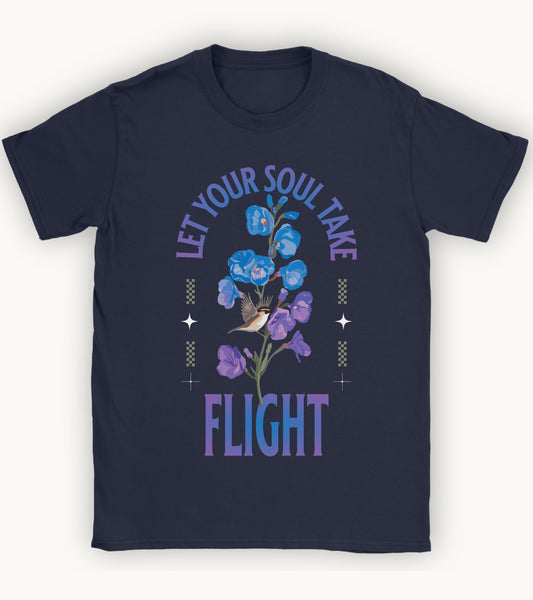 Let your Soul take Flight t-shirt.