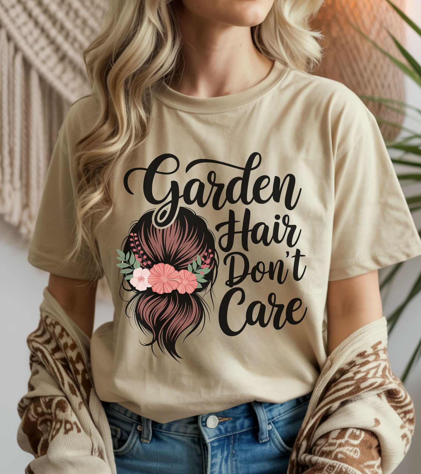 Garden hair don't care t-shirt.