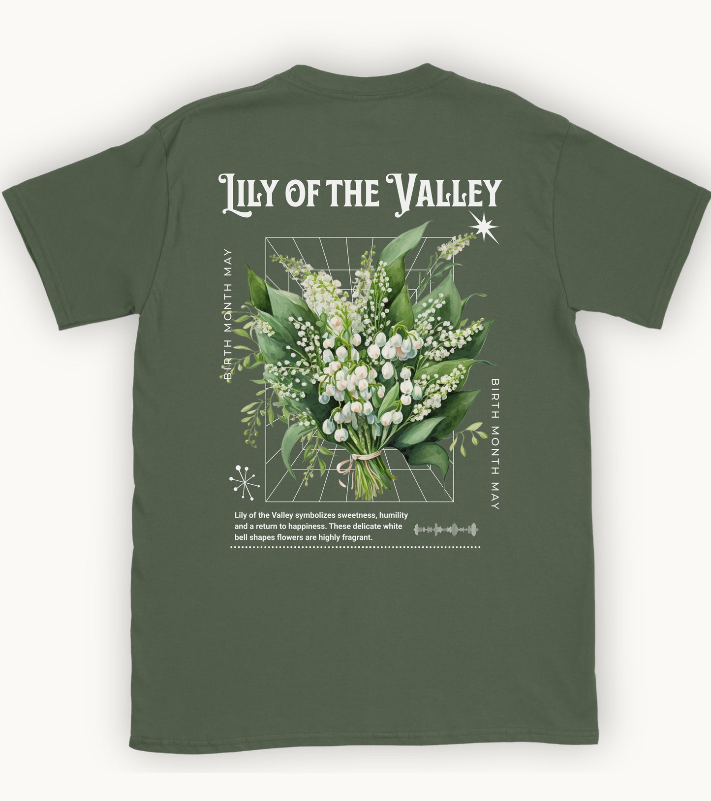 Lily of the Valley, birth month may flower T-shirt