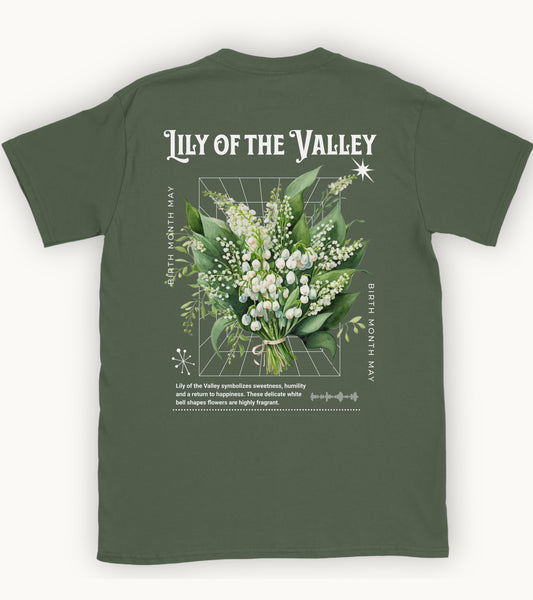 Lily of the Valley, birth month may flower T-shirt