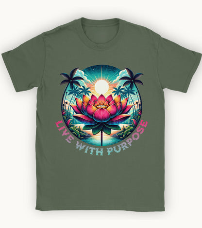 Live with purpose t-shirt.