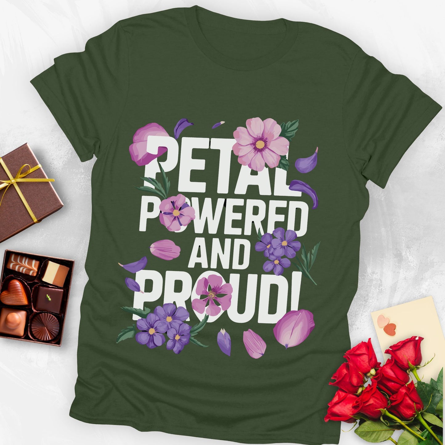 Petal powered and proud T-shirt