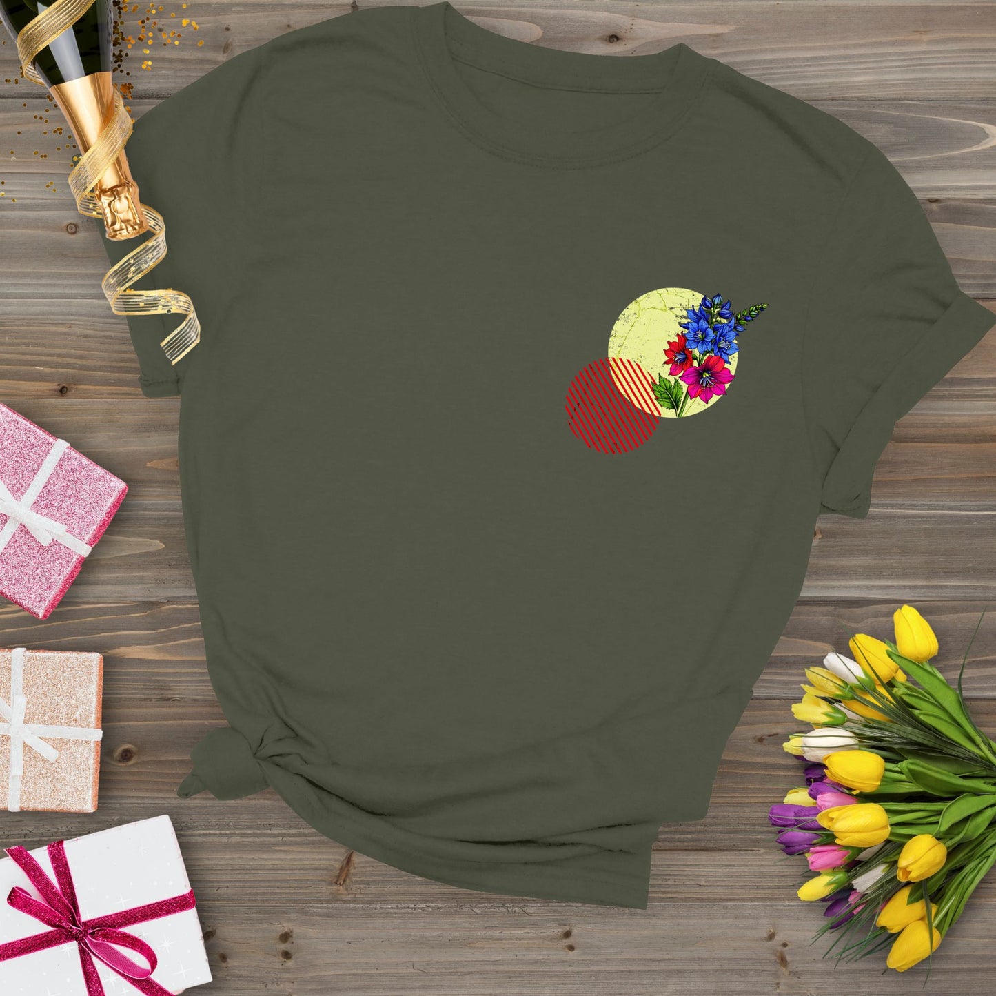 Delphinium, birth month july flower T-shirt